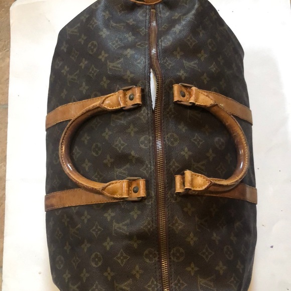 Louis Vuitton Handbags - Authentic Louis Vuitton Keepall Bandoulière 50 Brown Luggage bag